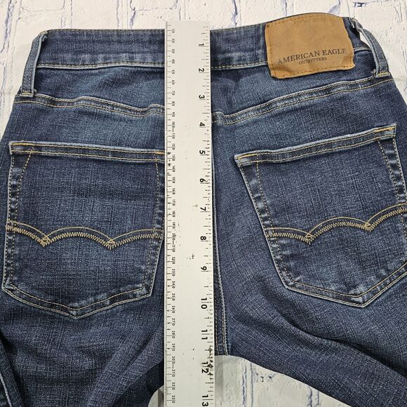 American Eagle MENS SIZE 26X28 Extreme Flex 4 Slim Fit Jeans Distressed - Picture 7 of 14